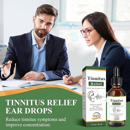 Tinnitus Relief Drops-Ringing,Buzzing & Ear Discomfort–Natural Ear Oil – 60 ml (Pack Of 2)