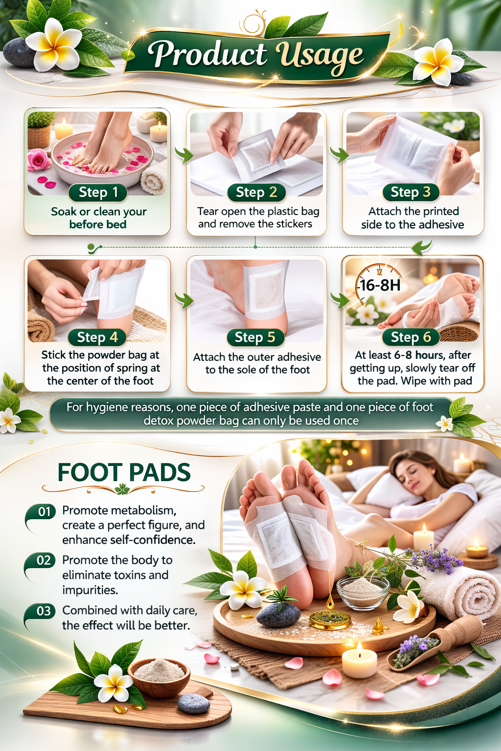 Sole✨Cleanse Detox Pads 🌿🦶Pads BUY 10 GET 10 FREE (Pack of 20)🤩